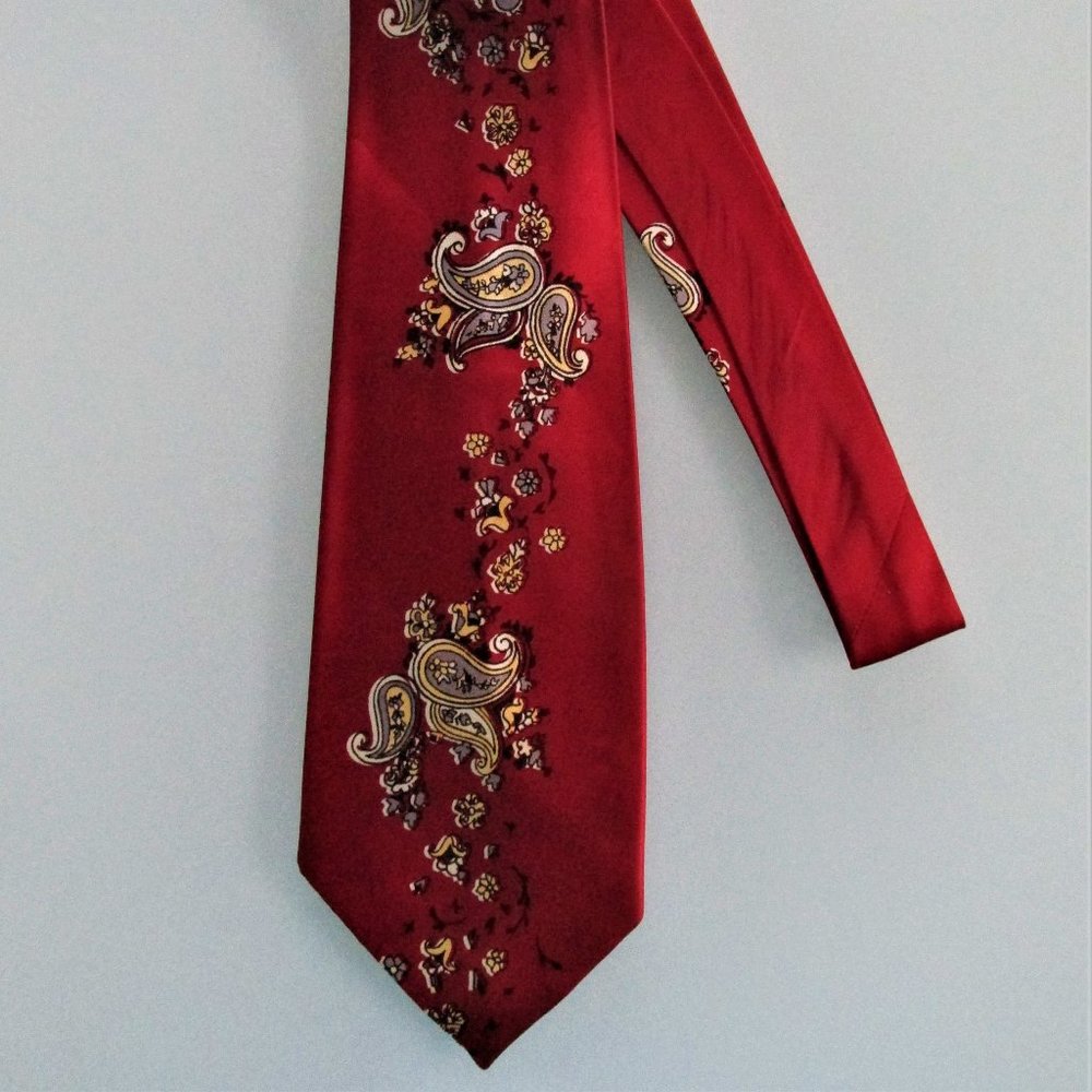 Brent Vintage 1950s Men's Rayon Tie
